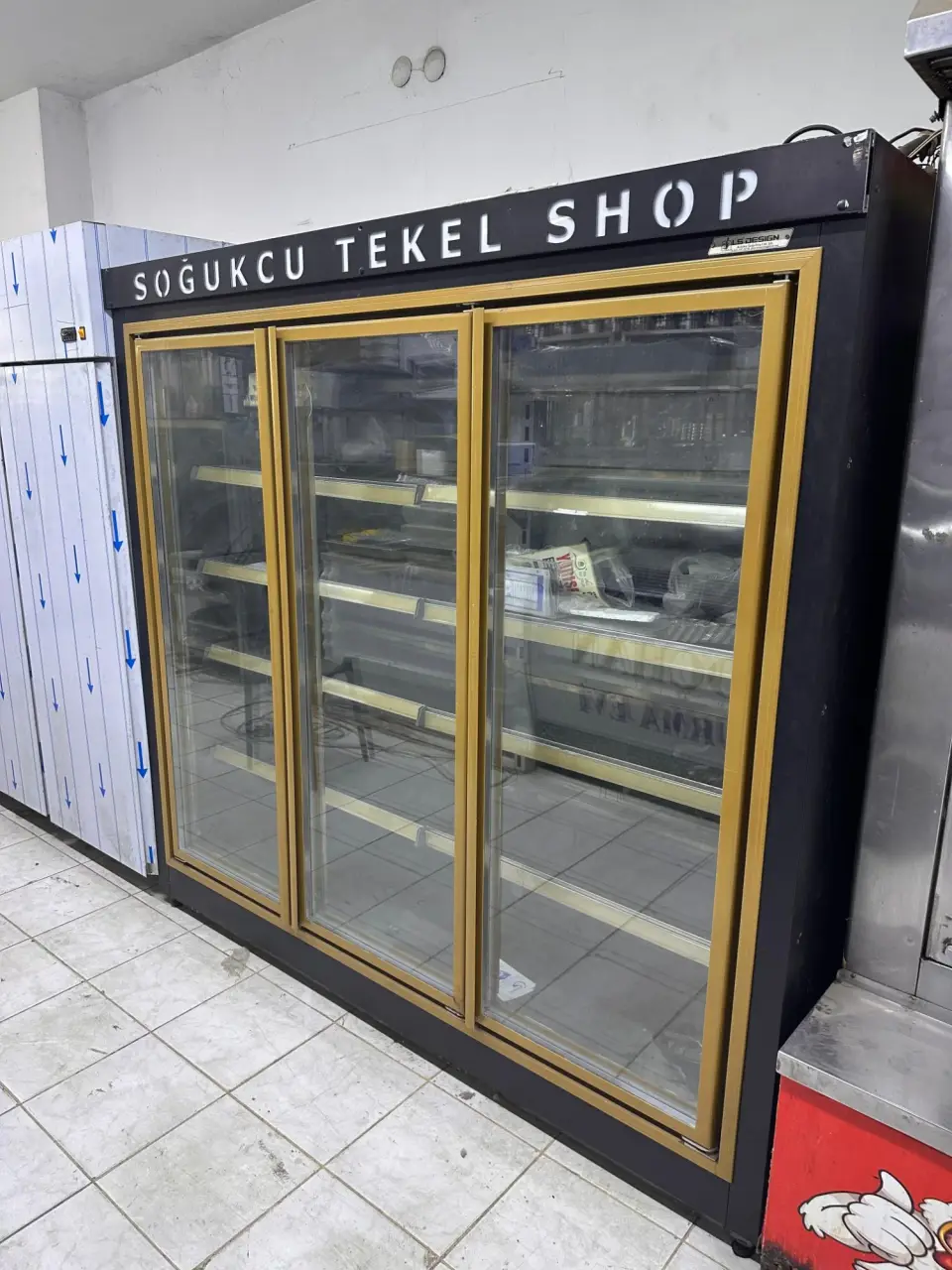 2 METRE  KROM RAFLI ŞİŞE / İÇECEK SOĞUTMA DOLABI, fotoğraf 2