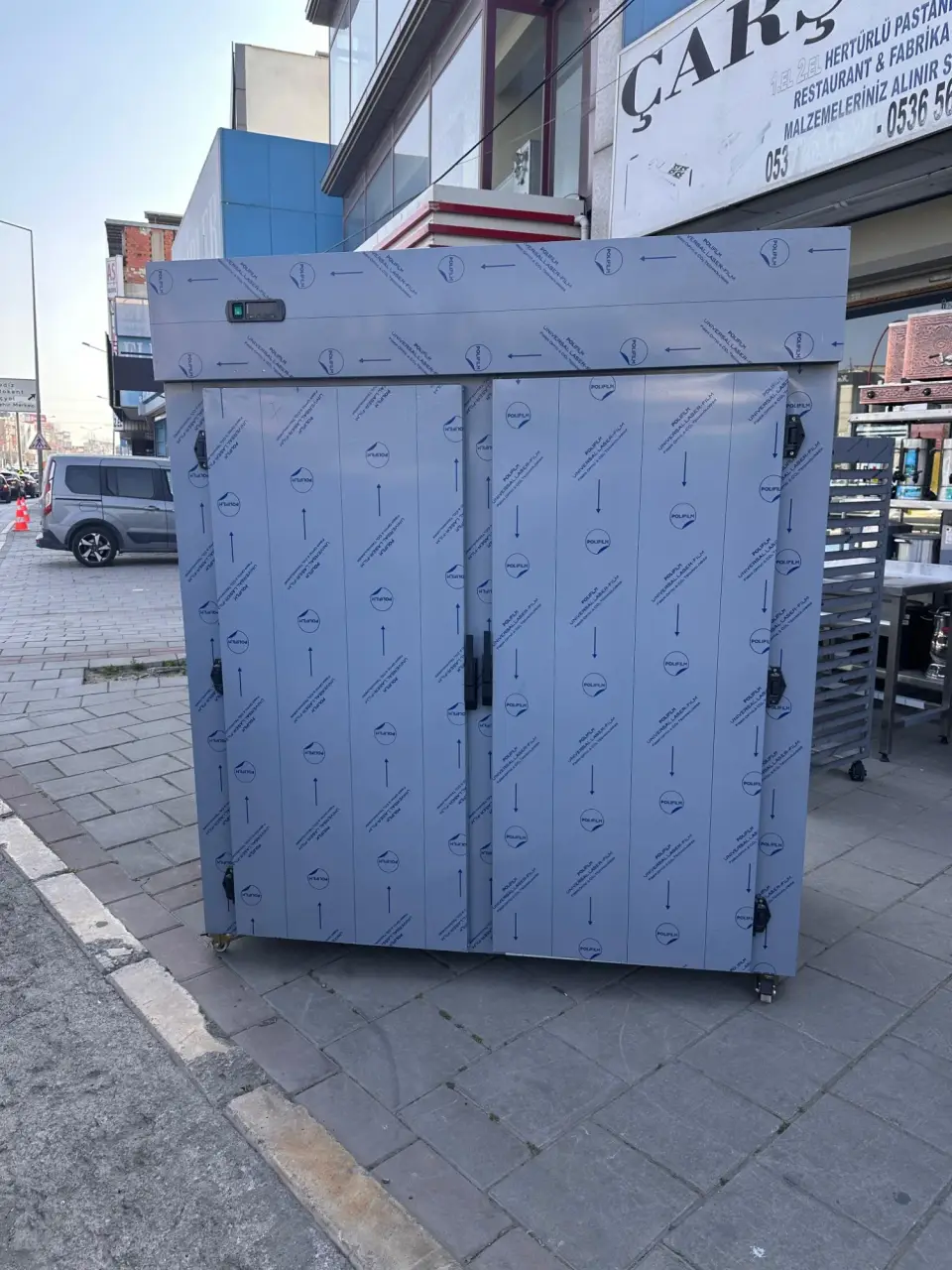 40x60 TAVA UYUMLU SIFIR ÇİFT KAPILI HAMUR MAYALANDIRMA DOLABI