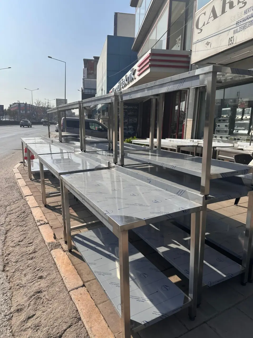 KROM ÇALIŞMA TEZGAHLARI (TABANLI / TABANSIZ / KAPALI SEÇENEKLİ), fotoğraf 2