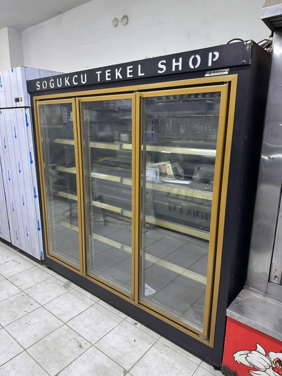 2 METRE  KROM RAFLI ŞİŞE / İÇECEK SOĞUTMA DOLABI