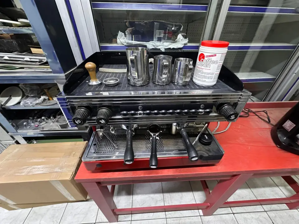 2 GRUPLU İTALYAN ENDÜSTRİYEL ESPRESSO KAHVE MAKİNESİ, fotoğraf 2